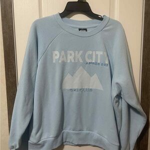 Light Blue Park City Ski Club Sweater